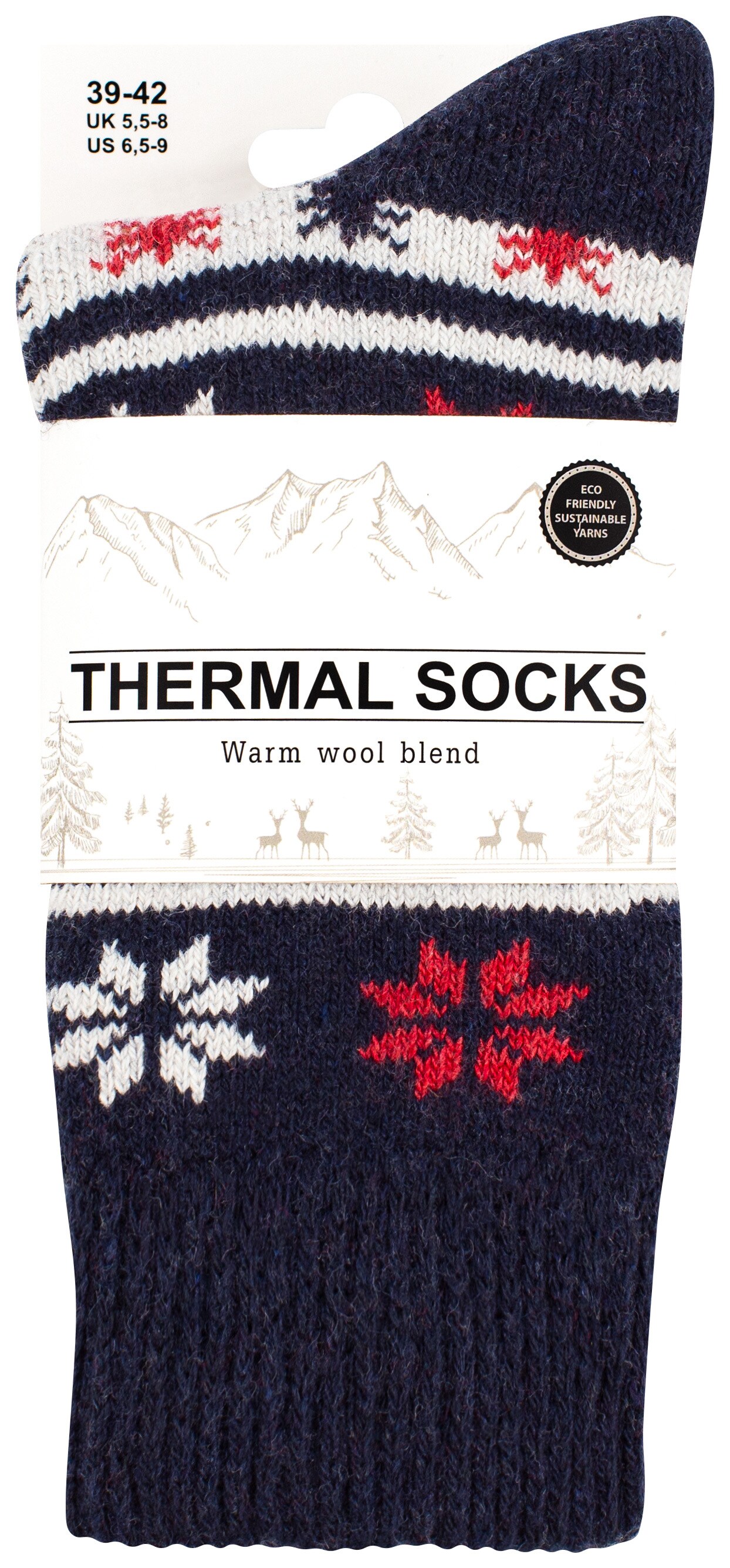 Cotton Prime® 2 Paar Thermosocken Unisex Wintersocken mit Wolle