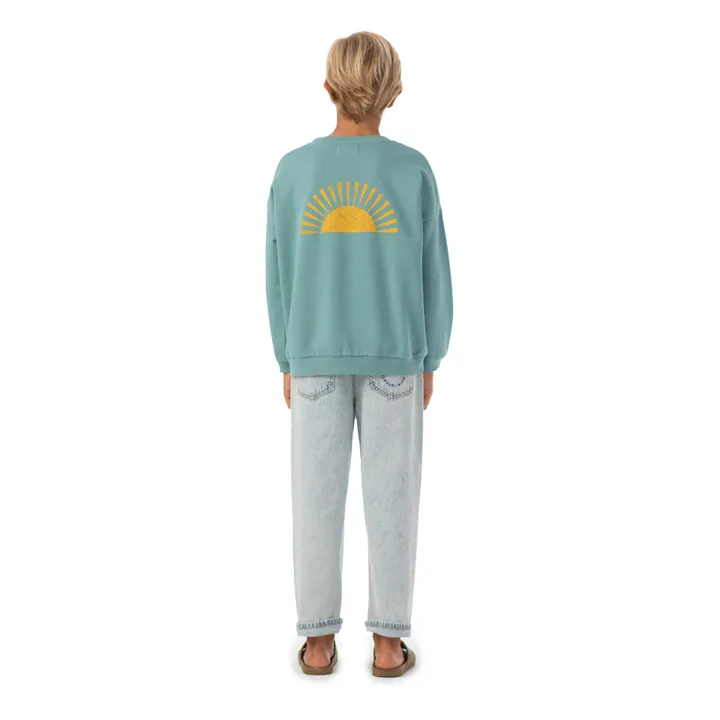 Piupiuchick Sweat Burning Sand Coton Bio | Bleu canard