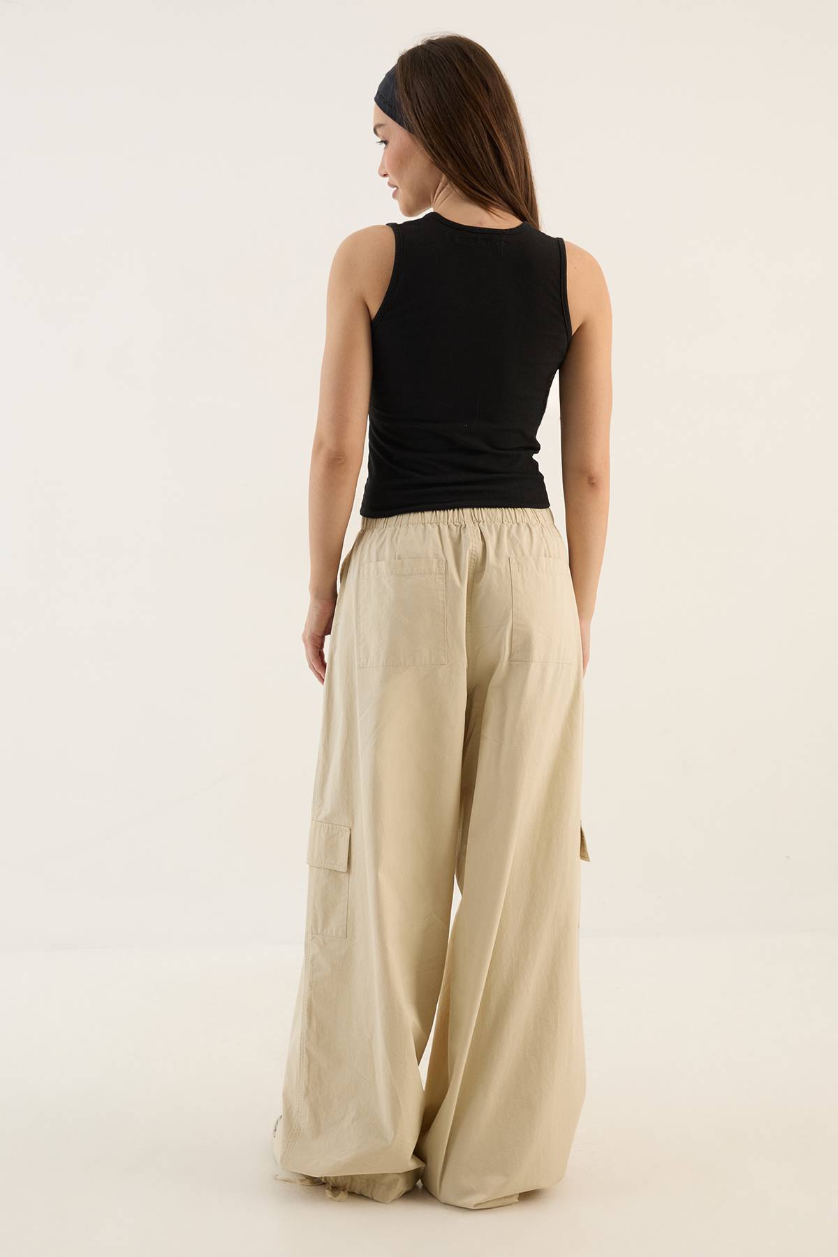 Pantalon Cargo En Sergé Lavé Dsgn Studio