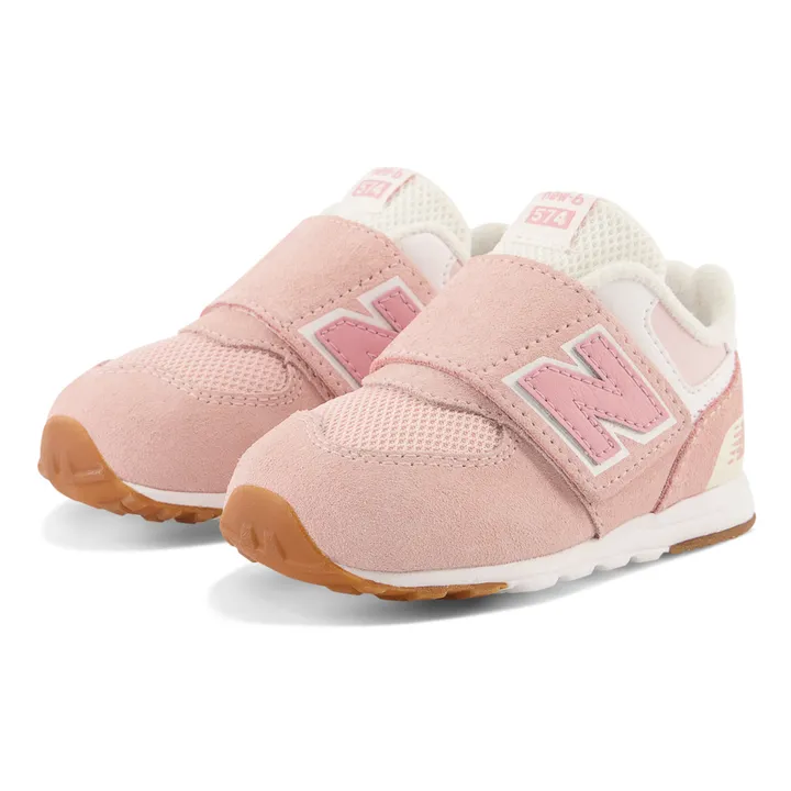 New Balance Baskets Scratchs 574 Baby Suede | Rose pâle