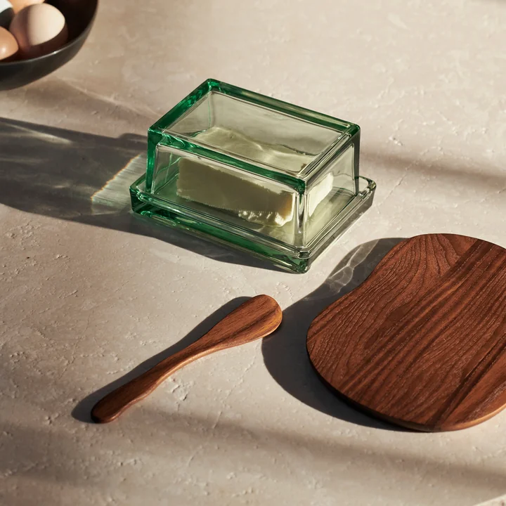 Ferm Living - Cairn Buttermesser, dunkelbraun (2er-Set)