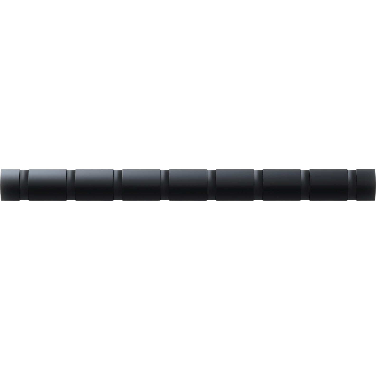 Garderobenleiste Flip 8 Haken, Schwarz