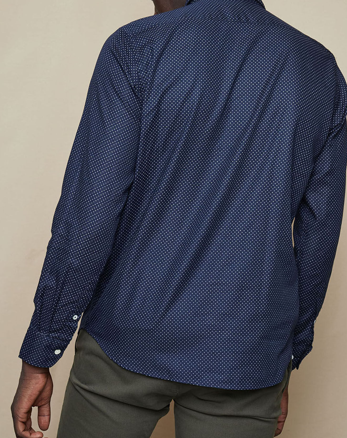 Hartford Chemise Slim Sammy imprimée marine/blanc