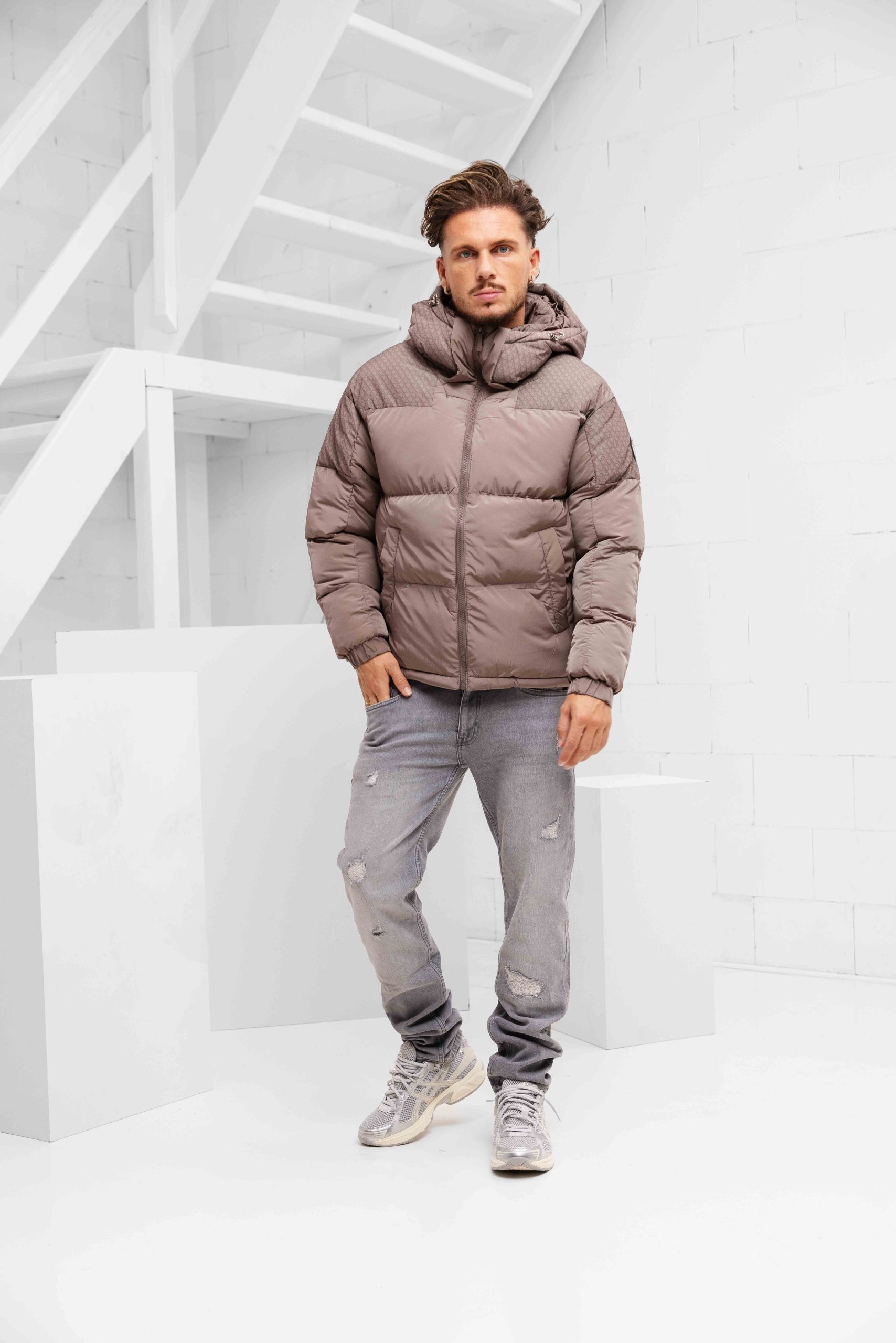 XPLCT Safe Winterjas Heren Beige