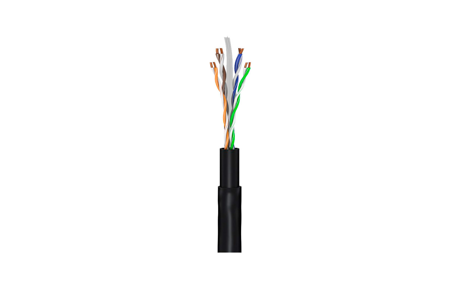 Goobay CAT 6 Outdoor-Patchkabel U / UTP schwarz  10 m