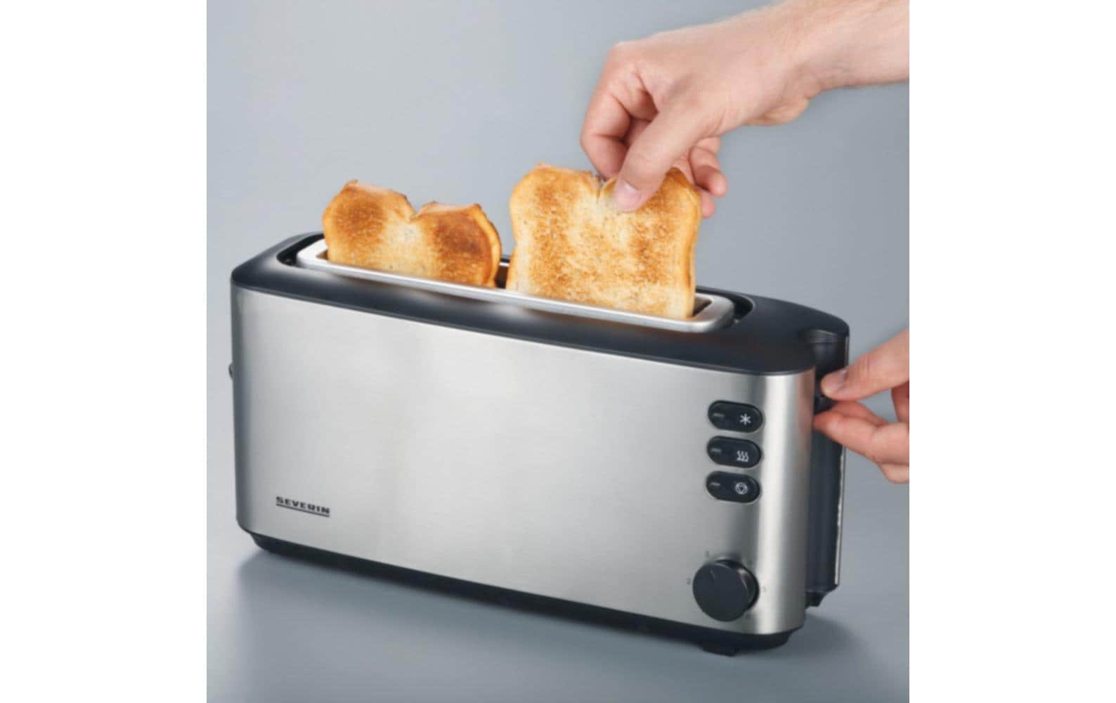 Automatik 2515 Schwarz/SilberAutomatik-Langschlitztoaster