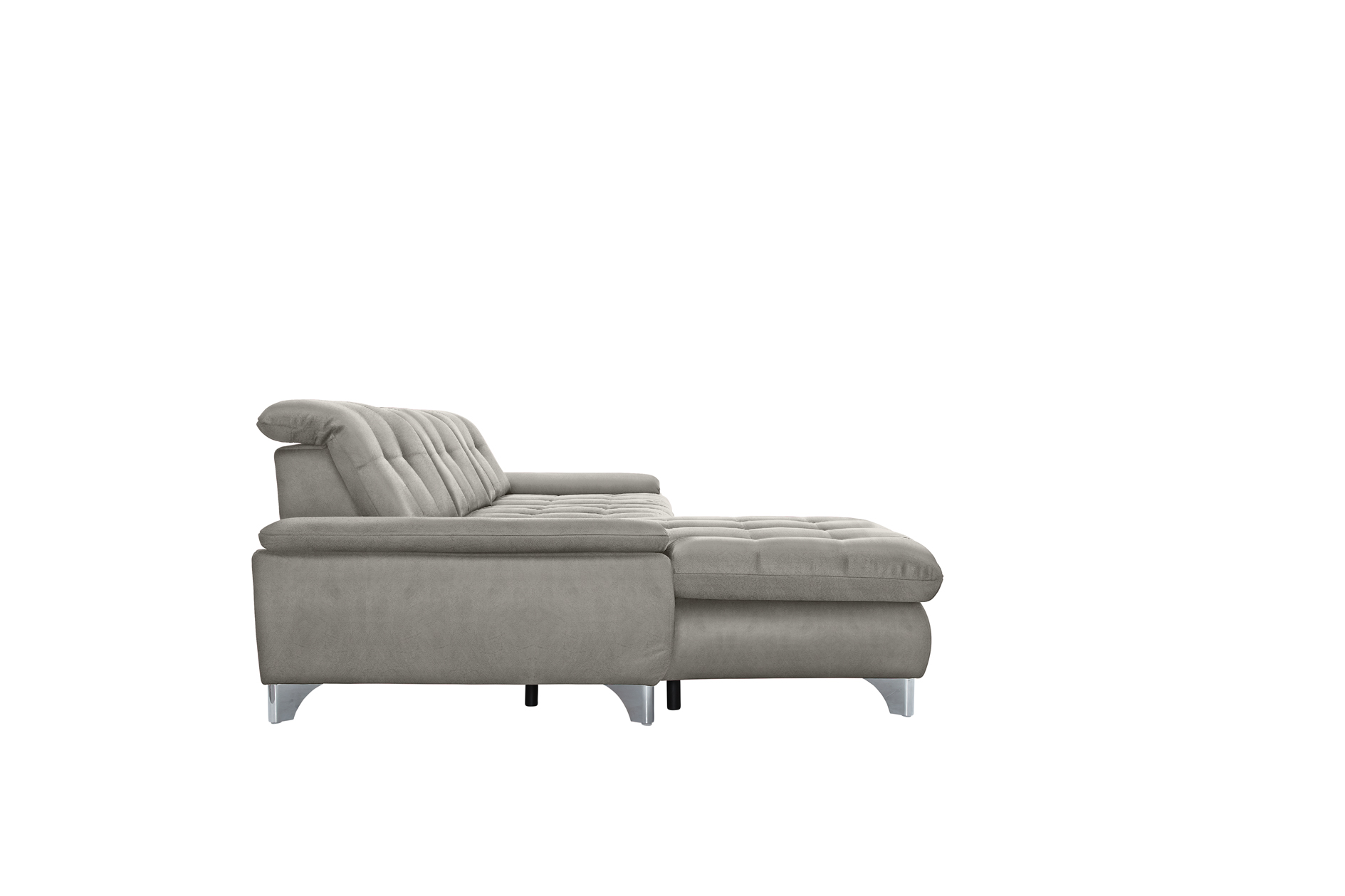 polsterpower Ecksofa - Saddle alu - Basismodell - Recamiere links