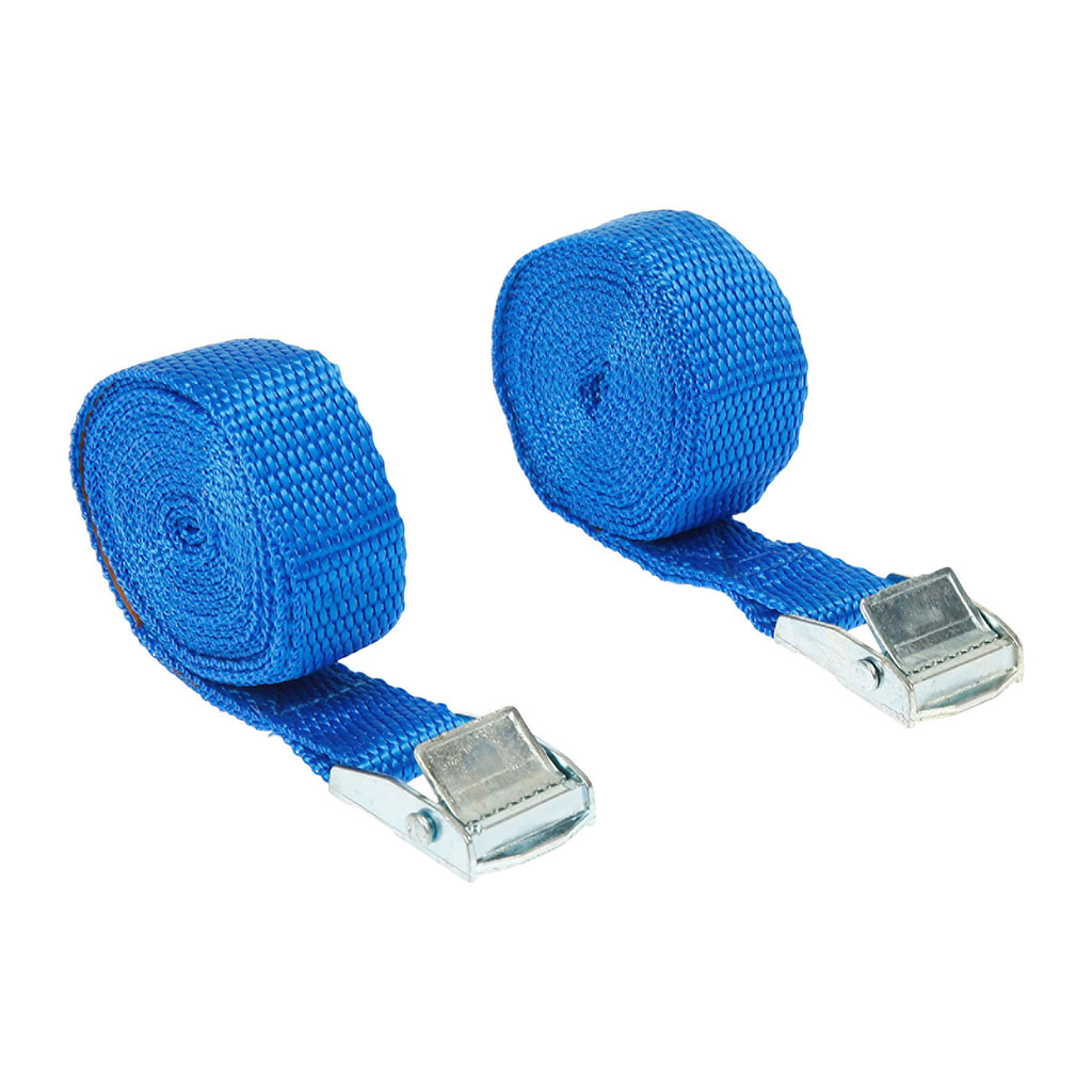 Lot de 2 sangles de serrage bleu 2.5m