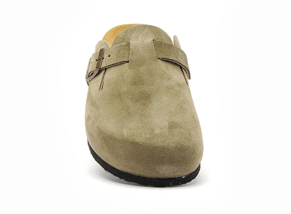 Plakton mules et sabots plats femme blog 181539 kaki