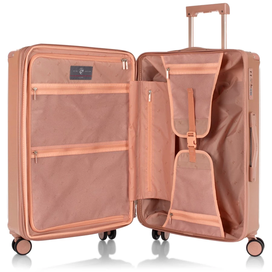 Heys Luxe - 4-Rollen-Trolley M 66 cm erw. rose gold