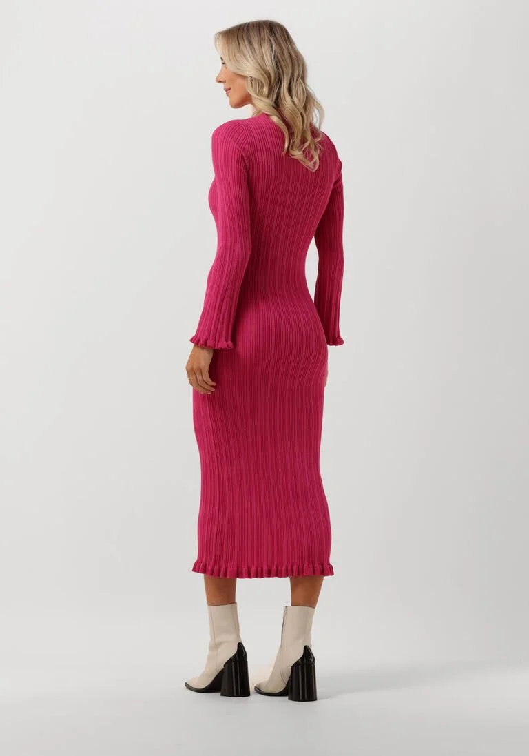 CATWALK JUNKIE roze catwalk junkie midi jurk dr love yourself