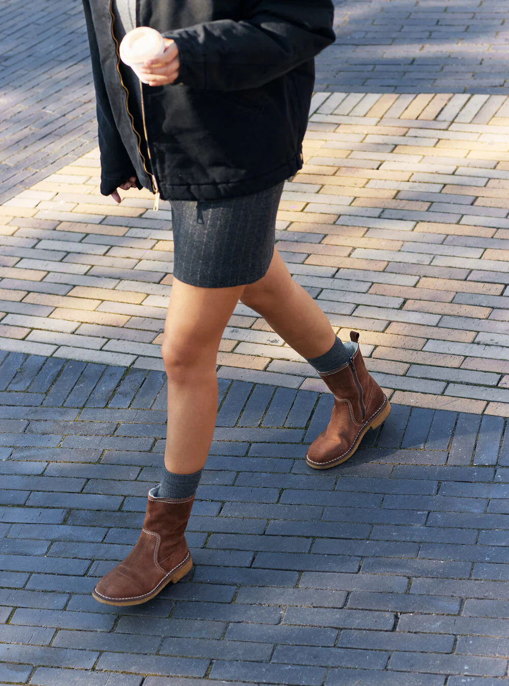 Billi Bi  T6958 Ruskindsstøvle med foer - Brown suede
