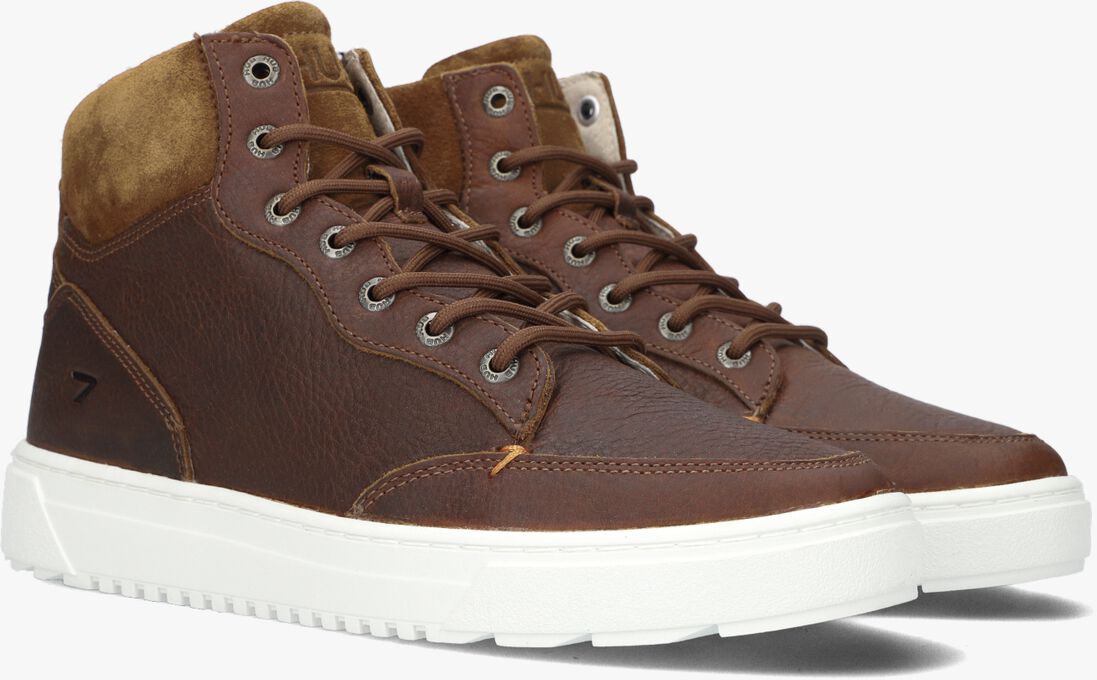 HUB cognac hub hoge sneaker dundee