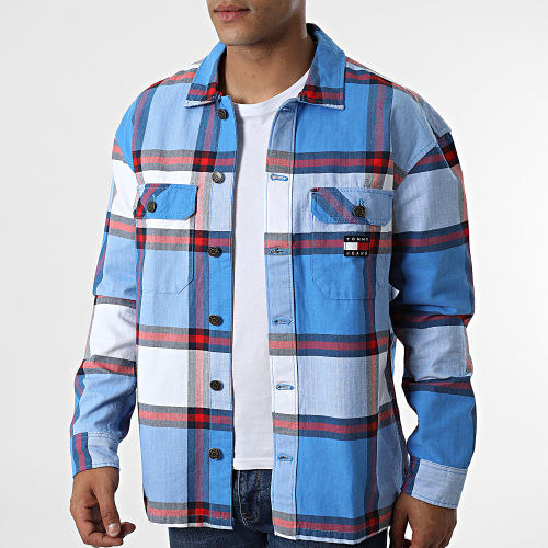Surchemise Casual Check 4182 Bleu Clair