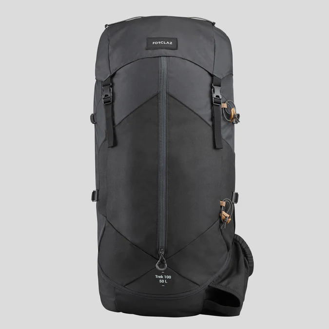 Decathlon Forclaz - Mochila Forclaz MT100 Easyfit de 50 litros para mochileiros (masculina)