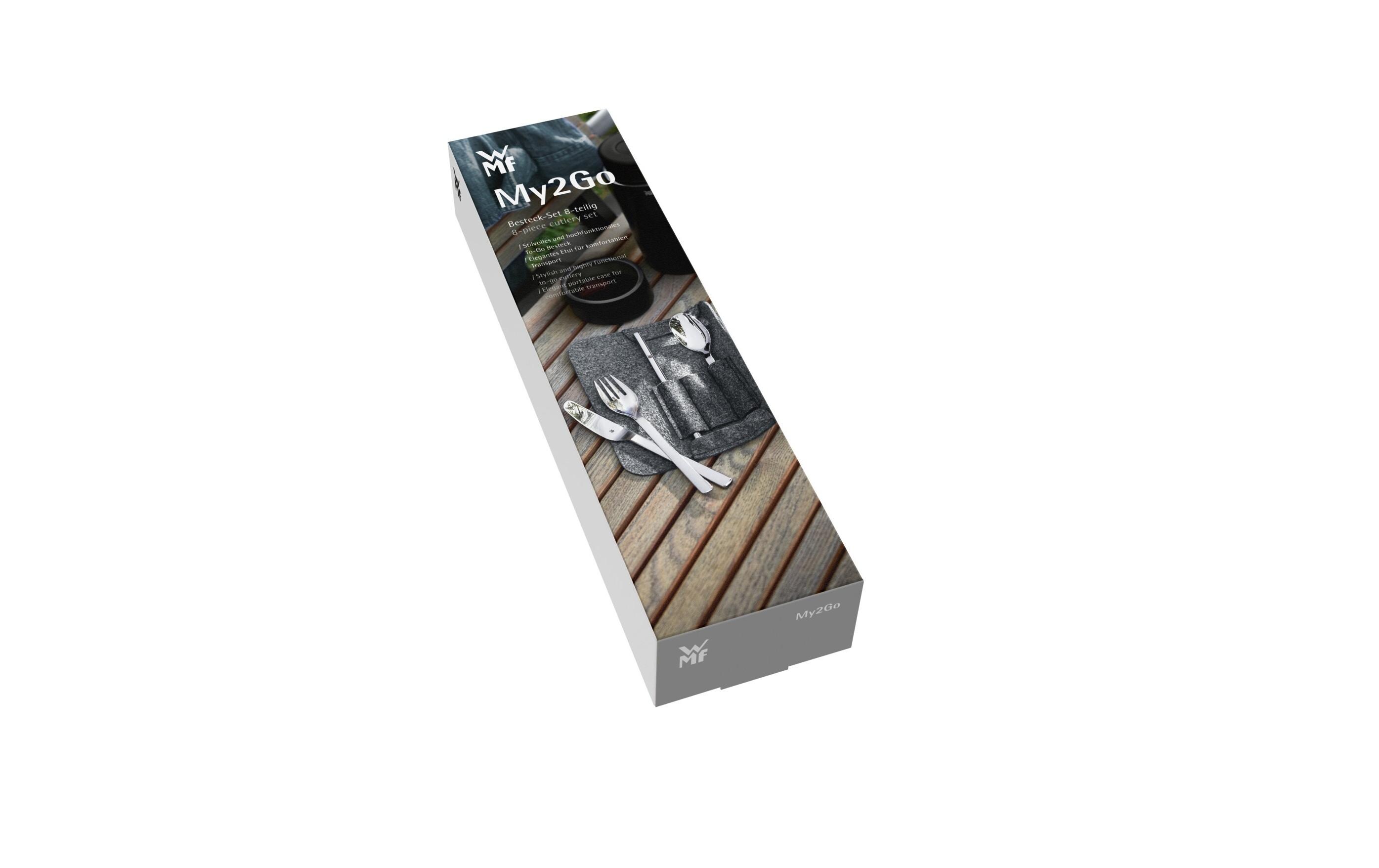 Besteck-Set My2Go 8-teilig, SilberBesteckset aus Cromargan