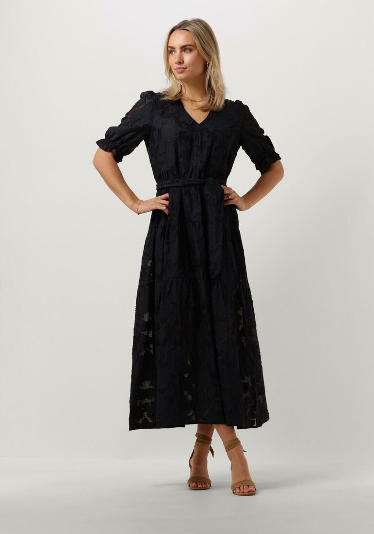 SELECTED FEMME donkerblauwe selected femme midi jurk slfcathi-sadie 3/4 ankle dress