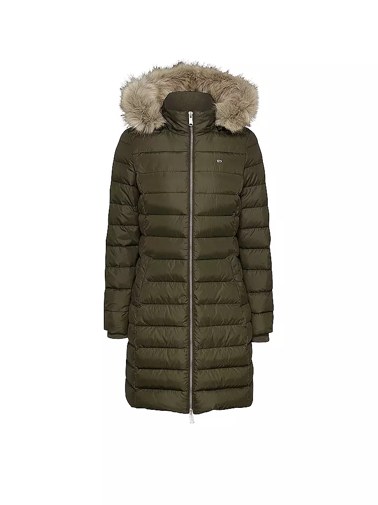 TOMMY JEANS Daunenmantel  olive