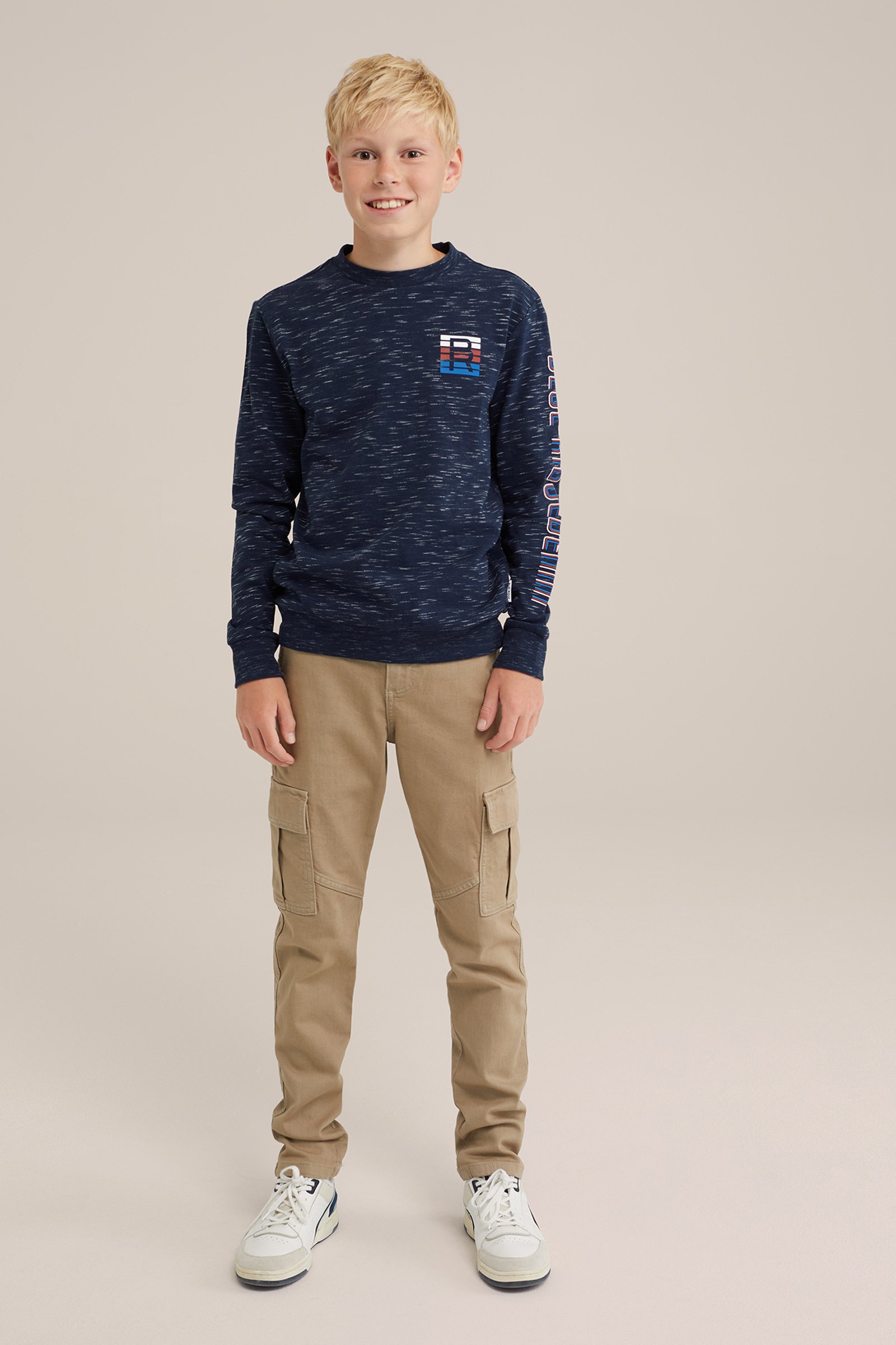 Jongens T-shirt met dessin Blue Ridge Marineblauw