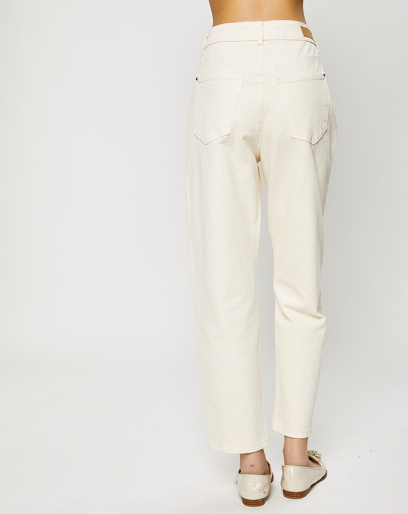 Esprit Jean mom en Coton bio écru