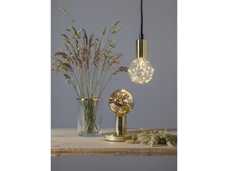 Star Trading Lampe G95 Decoled 1.5 W (10 W) E27 Warmweiss Filamentleuchtmittel in Globeform mit integrierter Lichterkette