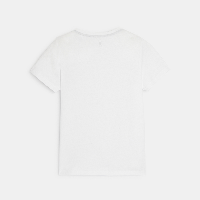 T-shirt basique manches courtes blanc garçon
