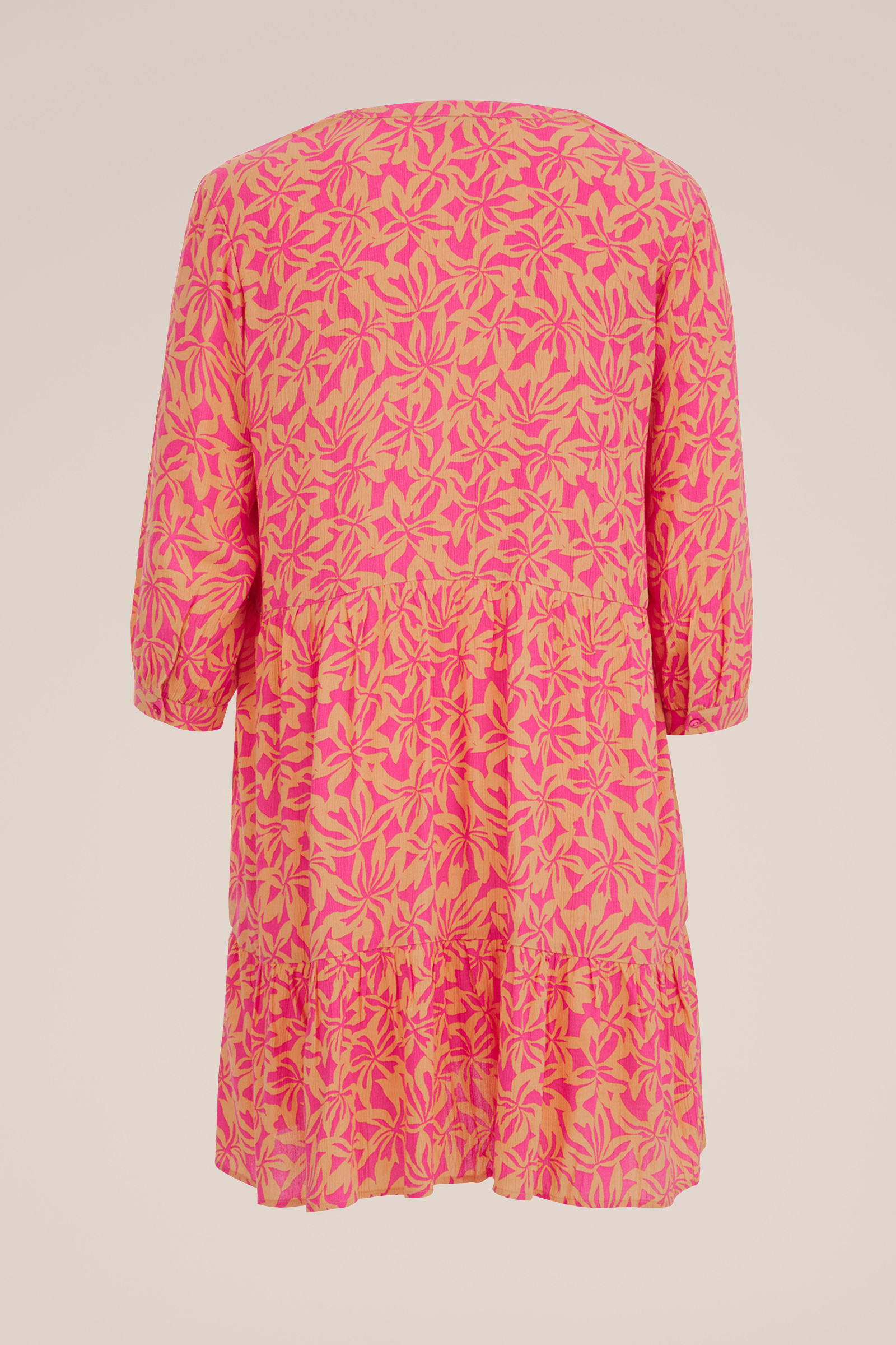 jurk met dessin - Curve WE Fashion Felroze