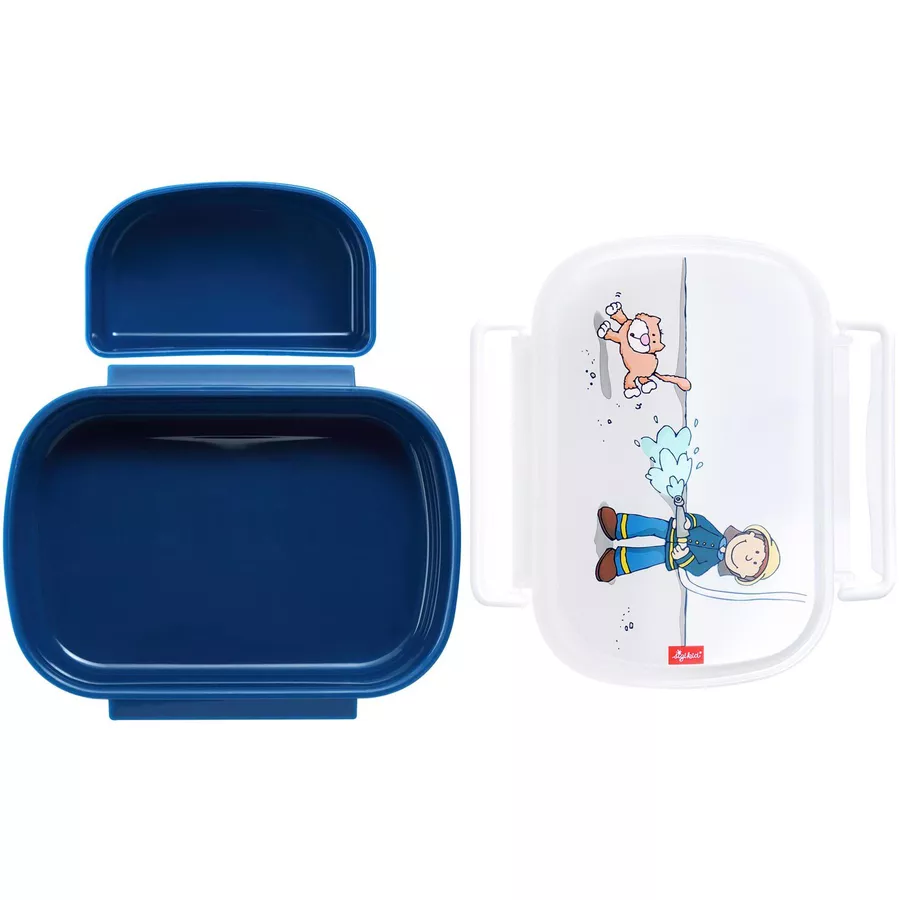 Sigikid Brotdose + Trinkflasche 2er Set blau-rot