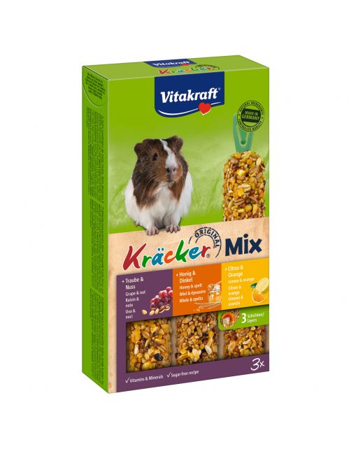 Vitakraft Cavia Kracker 3in1 - Knaagdiersnack
