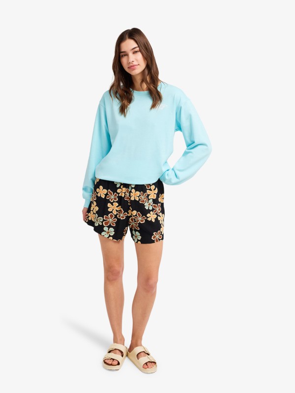 Surf Stoked Terry Vint Sweat Bleu Femme