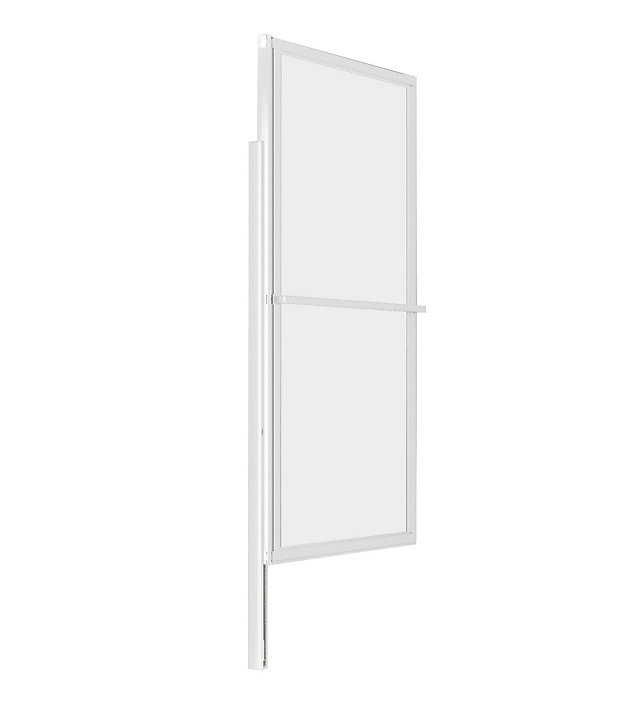Pare-baignoire argent 2 volets relevable Atelier du bain