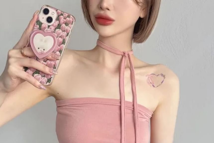 SeoulPop - Effen slim-fit camisole top