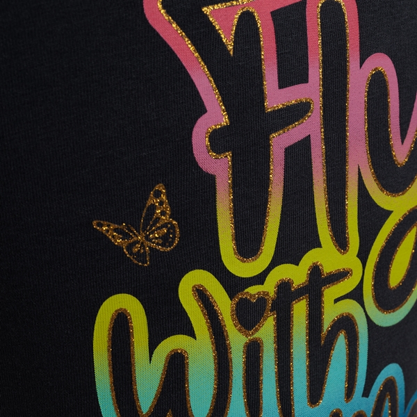 TwoDay meisjes T-shirt met regenboog tekst