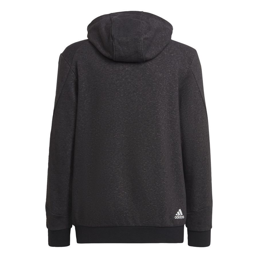adidas Sweat à Capuche Future Icons 3-Stripes - Noir/Blanc Enfant