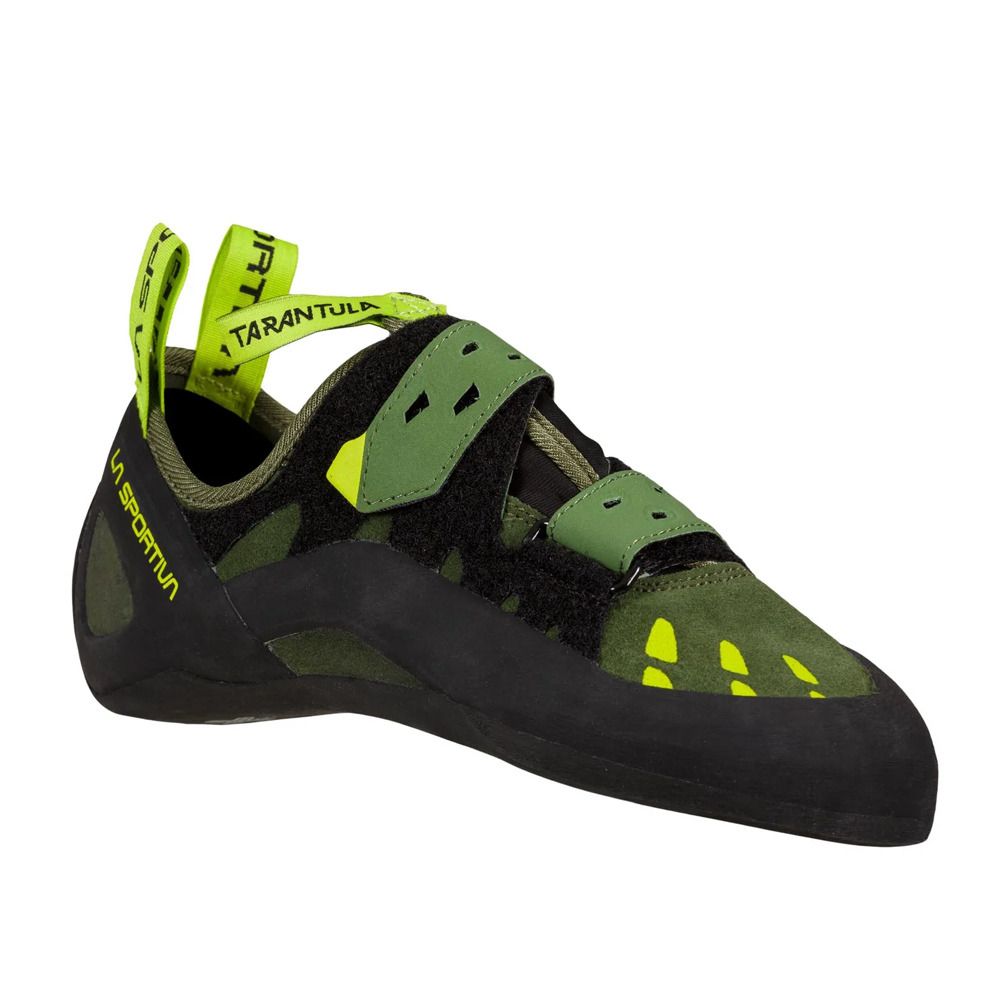 La Sportiva TARANTULA - Chaussons escalade Homme olive/neon
