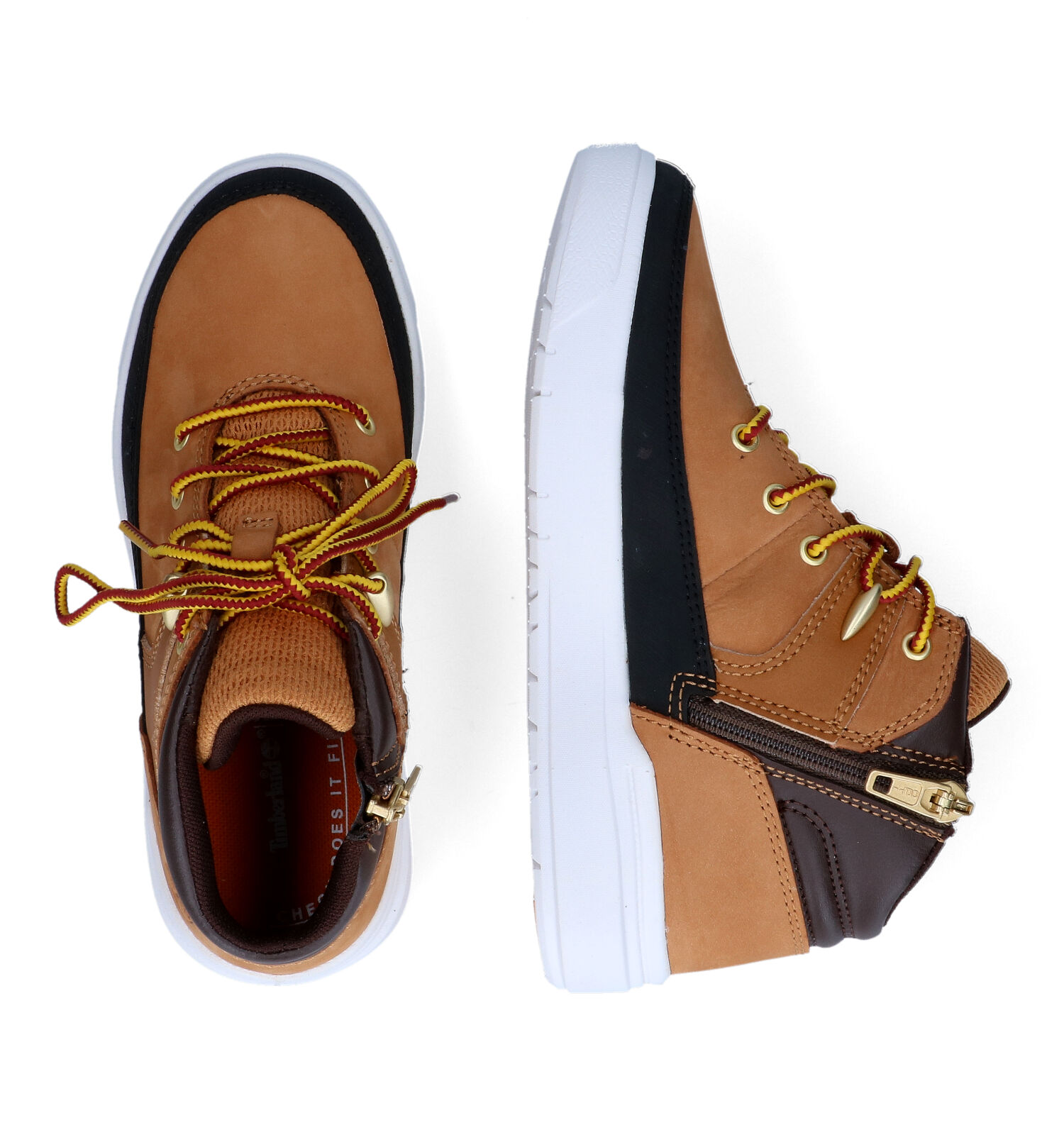 Hoge schoenen bruin