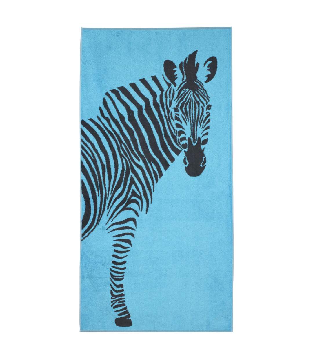 Drap de plage 75x150 cm KENYA Bleu Zèbre