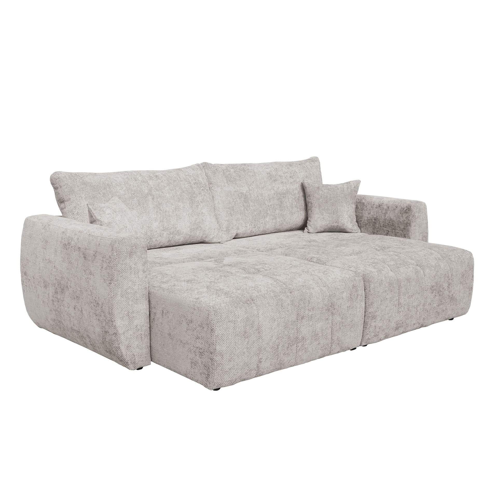 Big Sofa - pearl - mit Staukasten und Liegefunktion - 245 cm