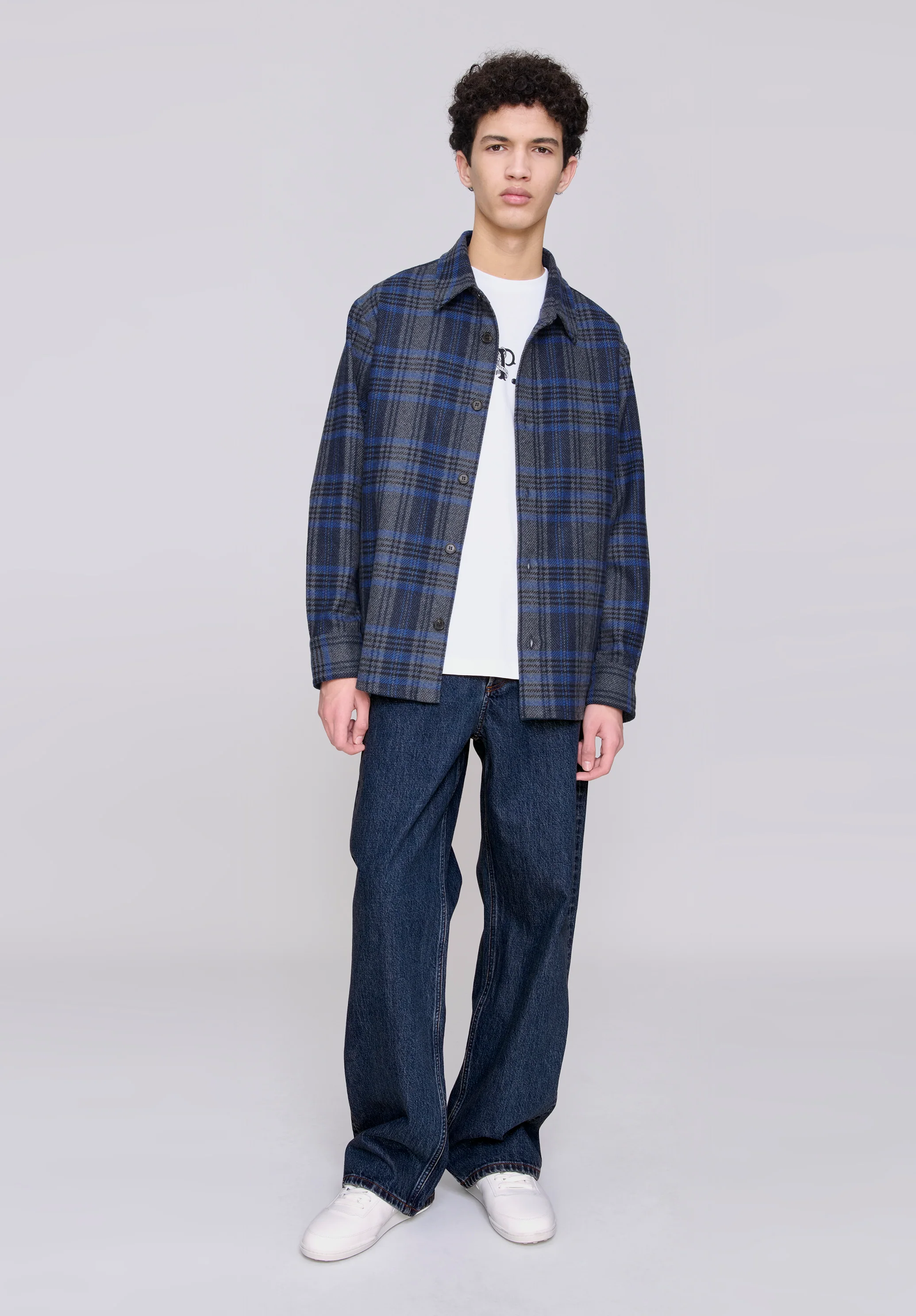 surchemise bobby - Gris chine