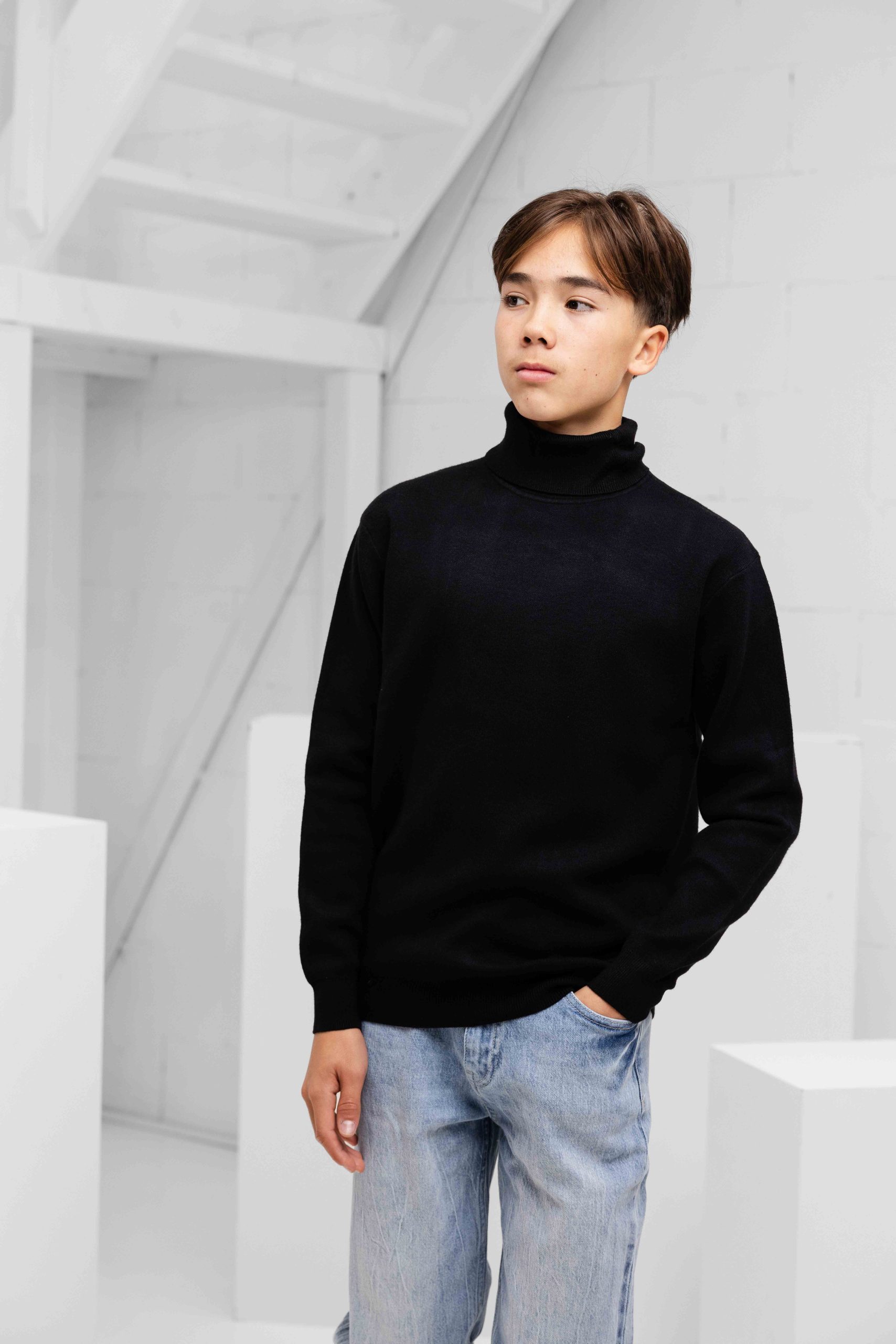 Antony Morato Stuttgart Col Sweater Kids Zwart