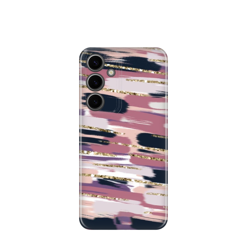 Samsung Galaxy S24 Plus Kunststoff Hülle Pastell und Glanz - Rosa