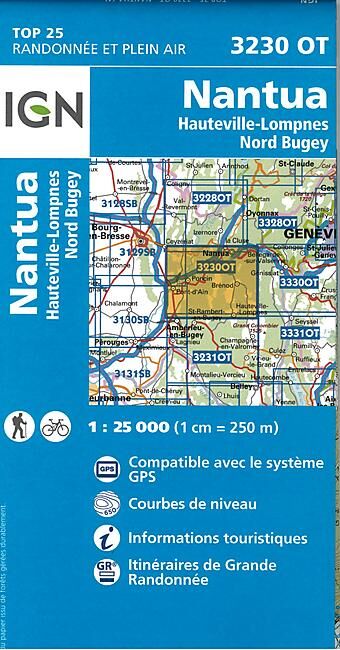 IGN - TOP25 3230OT NANTUA 1 25 000