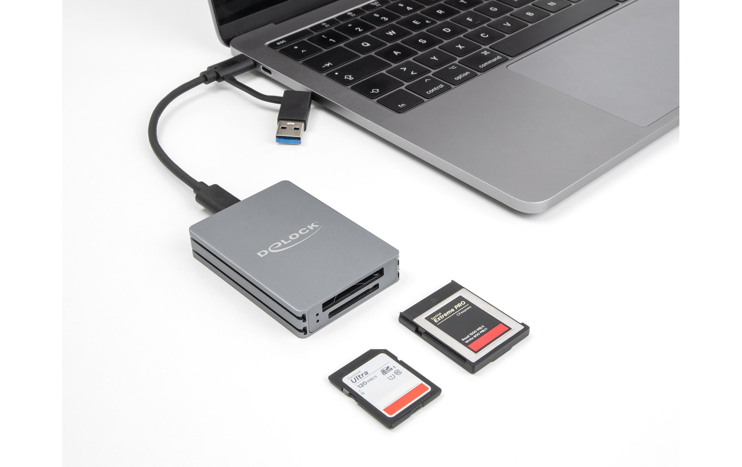 Card Reader Extern 91011 USB Typ-C für SD/CFexpress Typ BDelock USB Type-C Card Reader für SD und CFexpress Typ B Speicherkarten