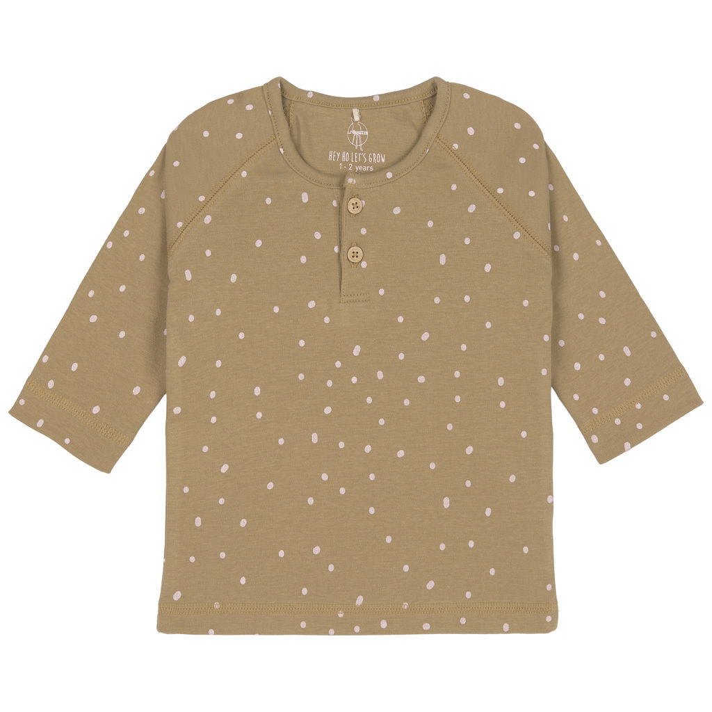LässigLässig   Langarm Shirt GOTS Dots curry 74/80