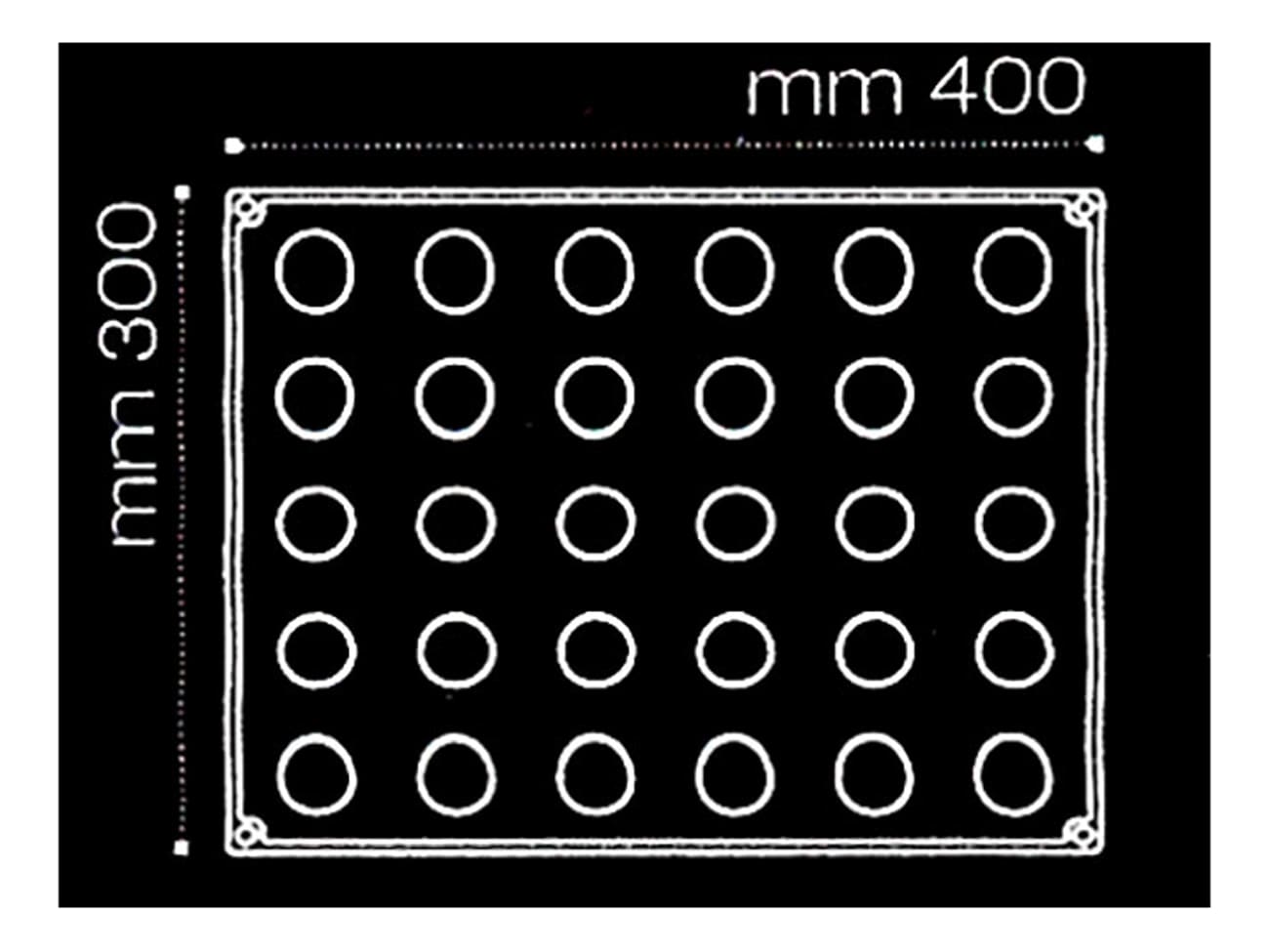 Moule sphère Pavoflex - Ø 3 cm - 40 x 30 cm - Pavoni