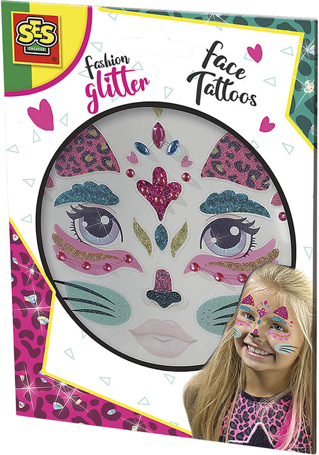 SES Creative SES Creative - Fashion glitter tatoveringer til ansigtet - K