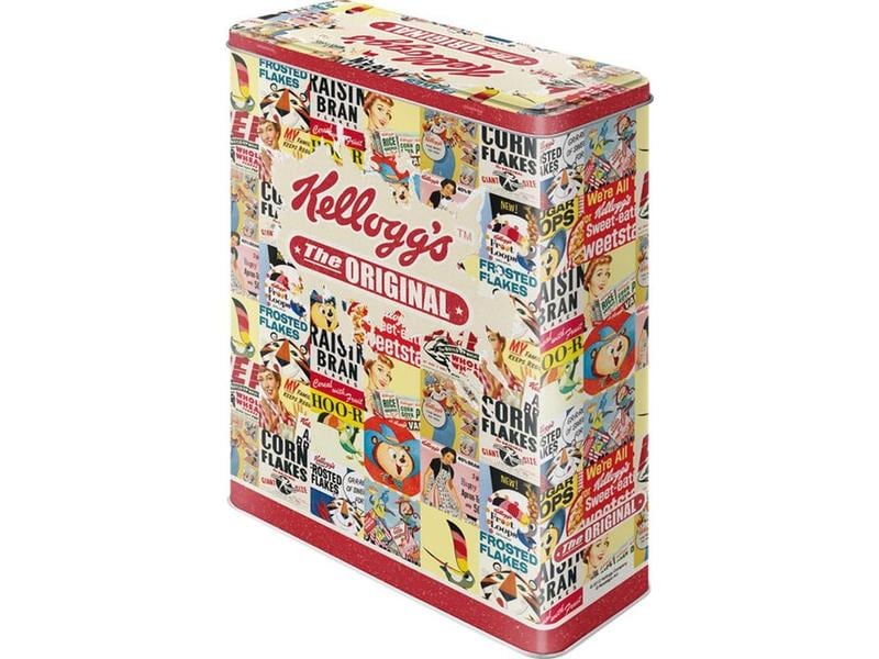 Nostalgic Art Vorratsdose Kelloggs 4 l, Mehrfarbig Retro-Vorratsdose mit Deckel