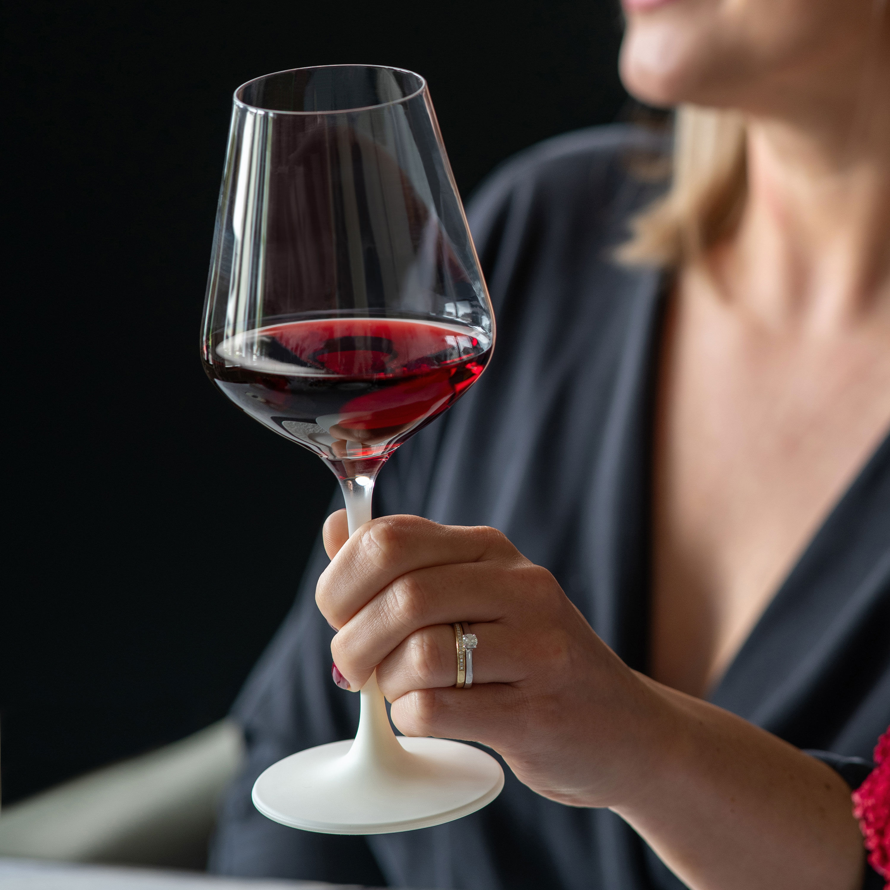 Manufacture Red wine glass White, 6.8 oz, crystal glass