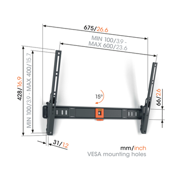 Vogel's TV-steun Tilt L - 40 t/m 77 inch