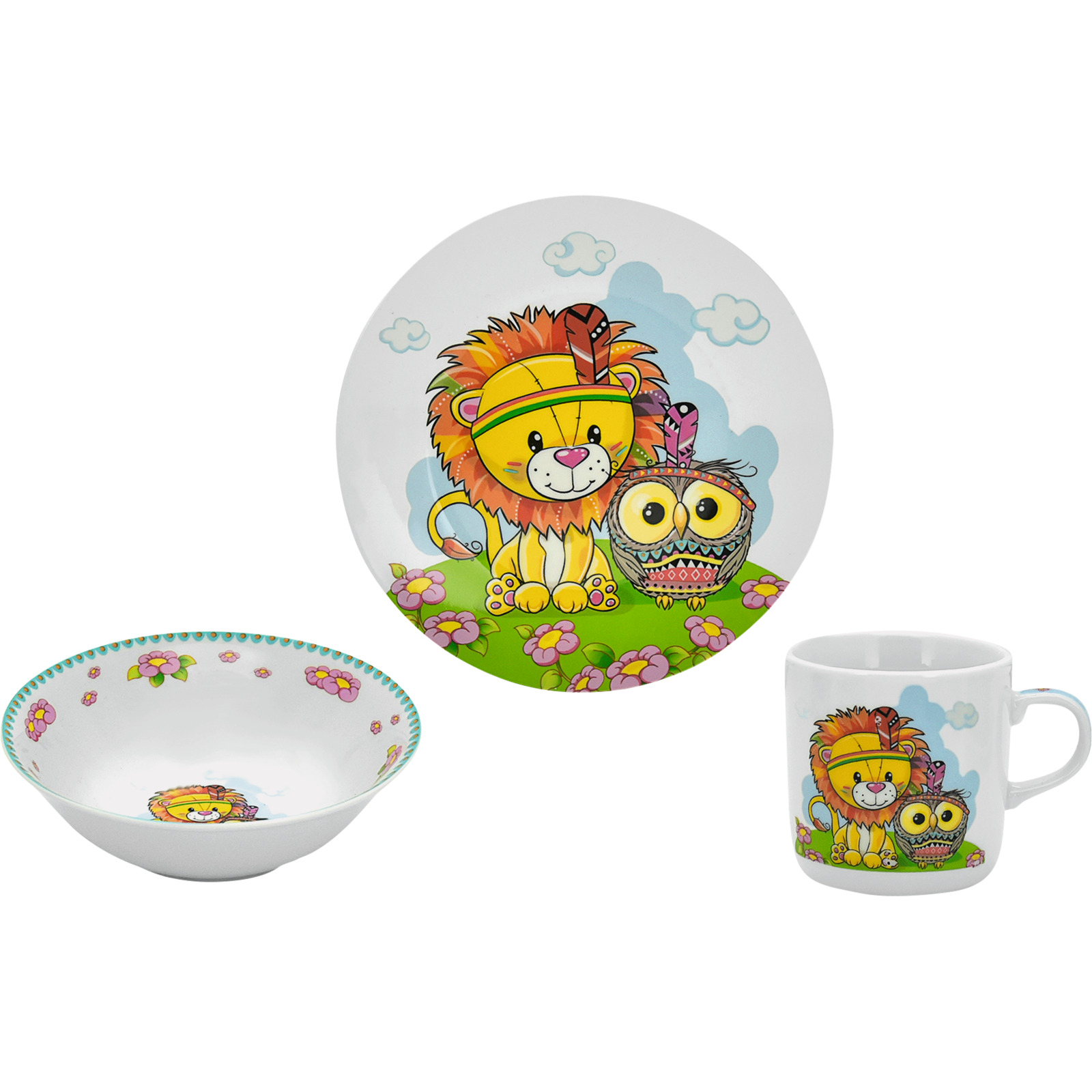 Kindergeschirr 3er Set, Tiger
